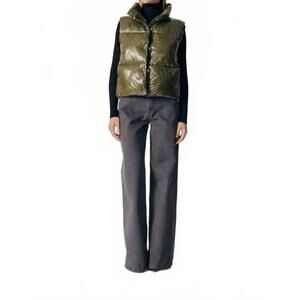 NEW DÈLUC marmi puffer vest in army